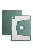 zore iPad Air 13 2025 M3 Kılıf TBC Termik Kalem Bölmeli Dönebilen Standlı Kılıf - Koyu Yeşil thumbnail 1