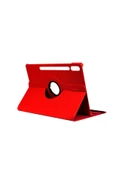 szr store Galaxy Tab S10 Plus Zore Dönebilen Standlı Kılıf - Kırmızı thumbnail 1