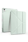 KILIFTECH iPad Air 11 2025 M3 Kılıf Zore Tri Folding Kalem Bölmeli Standlı Kılıf - Açık Yeşil thumbnail 1