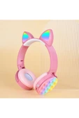 KILIFTECH CXT-950 RGB Led Işıklı Kedi Kulağı Band Tasarımı Ayarlanabilir Katlanabilir Kulak Üstü Bluetoot - 5