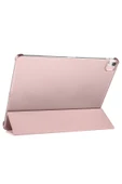 KILIFTECH iPad Air 13 2025 M3 Zore Smart Cover Kalem Bölmeli Standlı 1-1 Kılıf - Pembe Koyu - 7