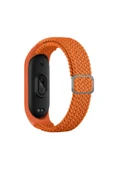 zore Xiaomi Mi Band 5 Uyumlu KRD-49 Örgü Zore Kordon-Papaya - 1
