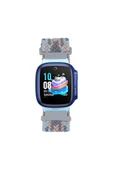 KILIFTECH Huawei Watch GT5 Pro 42mm Zore KRD-139 Çocuklara Özel Örgü Kordon - Gri-Pembe - 1