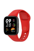 zore Xiaomi Redmi Watch 3 Uyumlu KRD-81 Uyumlu FRM Kordon Kırmızı thumbnail 1