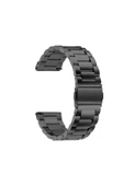 zore Huawei GT2 42mm Zore Band-04 20mm Metal Kordon-Siyah - 1