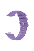 Cleo Cases Huawei Watch Fit 3 Band Serisi Klasik Kordon Silikon Strap Kayış-Siyah - 5
