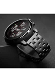 cepmarketin Gear S3 (22mm) Uyumlu KRD-20 Metal Zore Kordon Siyah - 6
