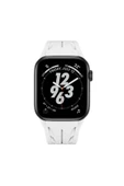 Noir318 Apple Watch 7 45mm KRD-127 Metal Tokalı Silikon Kordon-Kırmızı - 2