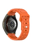 KILIFTECH Amazfit Pace Zore KRD-132 22mm Silikon Kordon Strap Kayış - Turuncu thumbnail 1