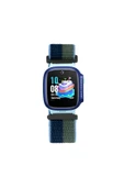 zore Huawei Watch GT5 Pro 42mm Zore KRD-03 Çocuklara Özel Hasır Kordon - Lacivert-Yeşil - 2