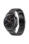 zore Galaxy Watch 46mm (22mm) Uyumlu KRD-04 Metal Zore Kordon-Siyah - 1