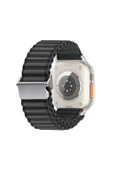 zore Watch 10 46mm Uyumlu Zore KRD-123 Naylon Kumaş Hasır Örgülü Kordon-Siyah - 1