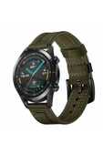 zore Galaxy Watch 42mm (20mm) Uyumlu KRD-19 Deri Zore Kordon-Yeşil - 1