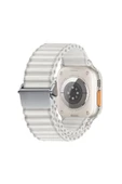 kilifdakilif Watch Ultra 49mm Uyumlu Zore KRD-123 Naylon Kumaş Hasır Örgülü Kordon-Beyaz thumbnail 1