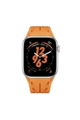 GNG HOME Apple Watch 10 46mm KRD-127 Metal Tokalı Silikon Kordon-Turuncu - 2