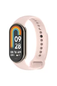 wenixs aksesuar Xiaomi Mi Band 9 Serisi Klasik Kordon Silikon Strap Kayış-Kum Pembe - 1