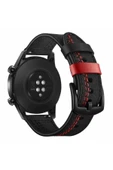 zore Galaxy Watch 42mm (20mm) Uyumlu KRD-19 Deri Zore Kordon-Yeşil - 5