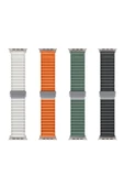 zore Watch 10 46mm Uyumlu Zore KRD-123 Naylon Kumaş Hasır Örgülü Kordon-Siyah - 2