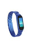 KILIFTECH Xiaomi Mi Band 6 Uyumlu KRD-04 Metal Zore Kordon-Lacivert thumbnail 1