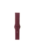 KILIFTECH Huawei GT2 42mm Band Serisi 20mm Klasik Kordon Silikon Strap Kayış-Red Wine - 1