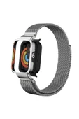 KILIFTECH Xiaomi Redmi Watch (Mi Watch Lite) Uyumlu KRD-58 Metal Zore Kordon-Lila - 5