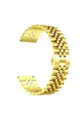KILIFTECH Xiaomi Amazfit Pace Uyumlu KRD-36 22mm Metal Zore Kordon-Gold thumbnail 1