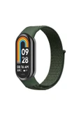 KILIFTECH Xiaomi Mi Band 9 Zore KRD-03 Hasır Kordon-Yeşil - 1