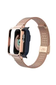 KILIFTECH Xiaomi Redmi Watch (Mi Watch Lite) Uyumlu KRD-59 Metal Zore Kordon-Gümüş thumbnail 5
