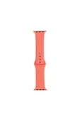 KILIFTECH Watch 7 41mm Band Serisi Klasik Kordon Silikon Strap Kayış-Apricot Orange - 1