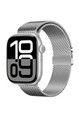 KILIFTECH Apple Watch 42mm Zore KRD-121 Metal Hasır Kordon-Gümüş thumbnail 1