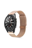KARAGÖZ TECHNOLOGY Galaxy Watch 46mm Uyumlu KRD-45 22mm Metal Zore Kordon Rose Gold - 1