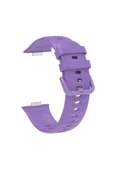 KILIFTECH Huawei Watch Fit 3 Band Serisi Klasik Kordon Silikon Strap Kayış-Pembe - 6
