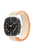 KILIFTECH Galaxy Watch Ultra 47mm Zore KRD-03 Hasır Kordon-Krem thumbnail 1