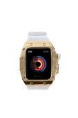 KILIFTECH Watch 7 45mm Uyumlu KRD-65 Zore Kordon-Beyaz-Gold thumbnail 3