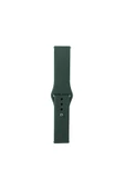 zore Huawei GT2 42mm Band Serisi 20mm Klasik Kordon Silikon Strap Kayış-Pine Yeşil - 1