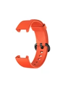 wenixs aksesuar Xiaomi Redmi Watch (Mi Watch Lite) Uyumlu Klasik Zore Kordon-Turuncu thumbnail 1