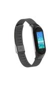 YuccaTech Xiaomi Mi Band 5 Uyumlu KRD-06 Metal Zore Kordon-Siyah thumbnail 1