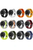 YuccaTech Galaxy Watch 6 44mm Zore KRD-116 20mm Futbol Desenli Spor Tasarımlı Silikon Kordon-Koyu Yeşil - 4