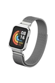 wenixs aksesuar Xiaomi Redmi Watch (Mi Watch Lite) Uyumlu KRD-58 Metal Zore Kordon-Siyah thumbnail 2