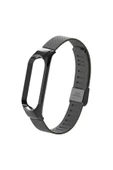 YuccaTech Xiaomi Mi Band 5 Uyumlu KRD-06 Metal Zore Kordon-Siyah thumbnail 7