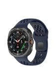 zore Galaxy Watch Ultra 47mm Zore KRD-119 Delikli Tasarım Silikon Kordon-Midnight Blue thumbnail 1