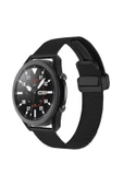 wenixs aksesuar Xiaomi Amazfit Pace Uyumlu KRD-85 22mm Metal Zore Kordon-Siyah - 1