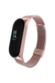 YuccaTech Xiaomi Mi Band 5 Uyumlu KRD-06 Metal Zore Kordon-Siyah thumbnail 2