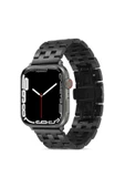 ARMX Watch 7 41mm Uyumlu KRD-20 Metal Zore Kordon-Siyah - 1