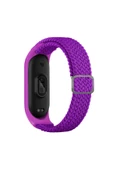 KILIFTECH Xiaomi Mi Band 4 Uyumlu KRD-49 Örgü Zore Kordon-Pitaya thumbnail 1