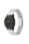 KILIFTECH Xiaomi Amazfit Pace Uyumlu KRD-82 22mm Metal Zore Kordon-Gümüş - 1