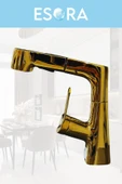 ESORA Modern Gold Pistonlu Mutfak Eviye Bataryası - 1