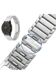KILIFTECH Xiaomi Amazfit Pace Uyumlu KRD-82 22mm Metal Zore Kordon-Gümüş - 7