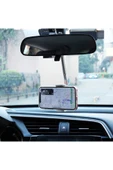 zore LG-01 Dikiz Aynası Telefon Tutucu-Beyaz - 4