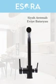 ESORA Siyah Krom Arıtmalı Eviye Bataryası - 2